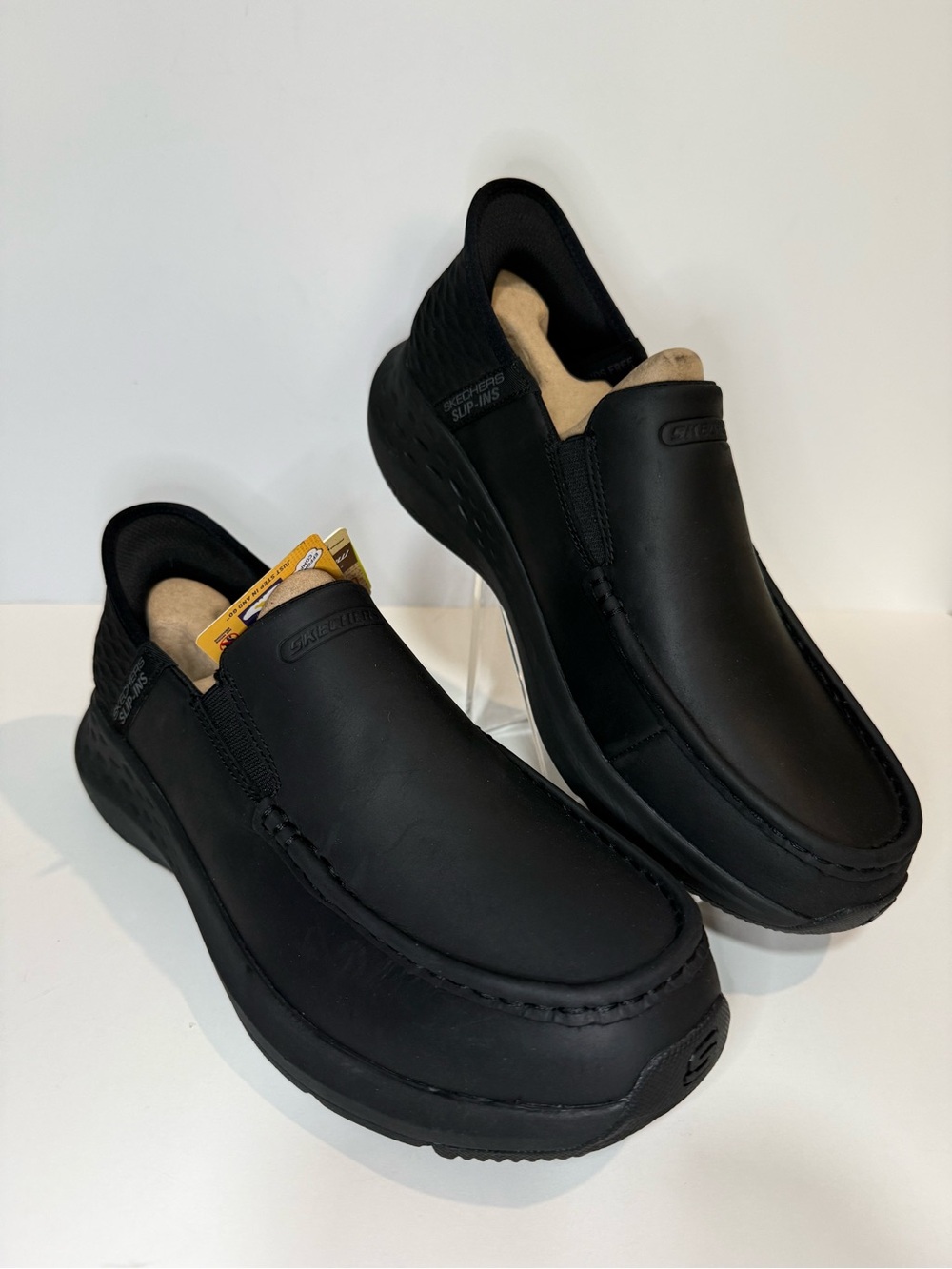Skechers Black Slip-On Casual Comfort Loafers